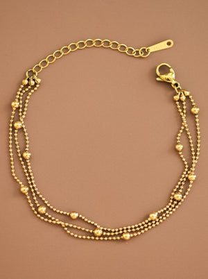 The Athena Gold Stainless Steel Chain Bracelet