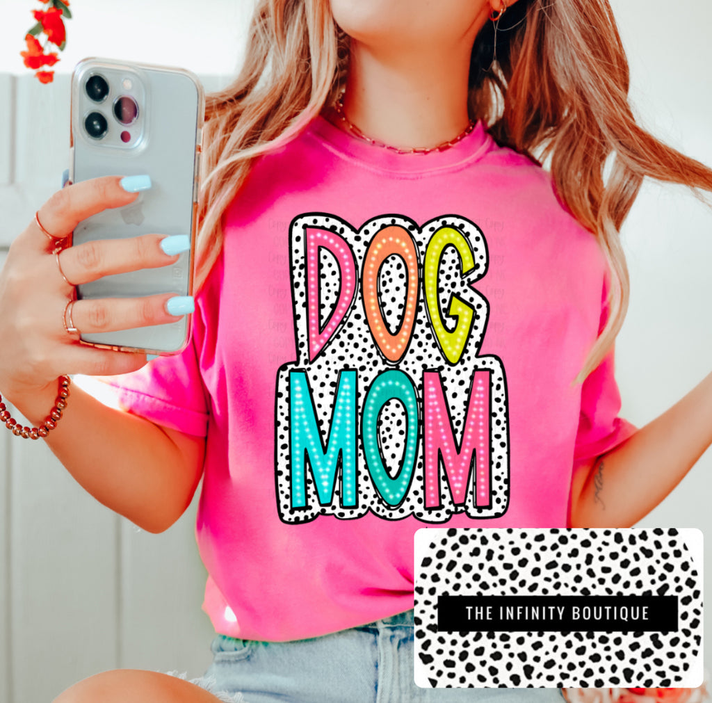 Dog Mom Pink Unisex Cotton T-Shirt