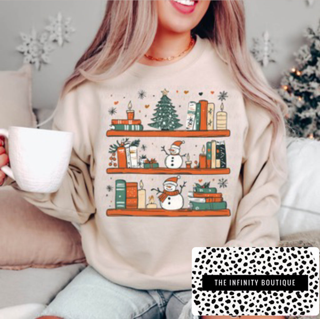 Snowman Books Sand Unisex Sweatshirt