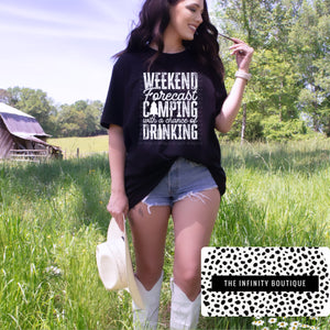 Weekend Forcast Black Unisex T-Shirt