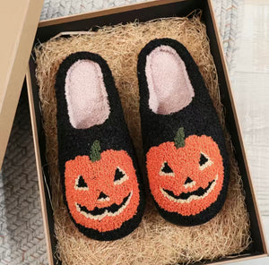 Spooky Season Fuzzy Slippers