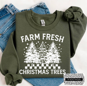 Farm Fresh Trees Green Unisex Sweatshirt