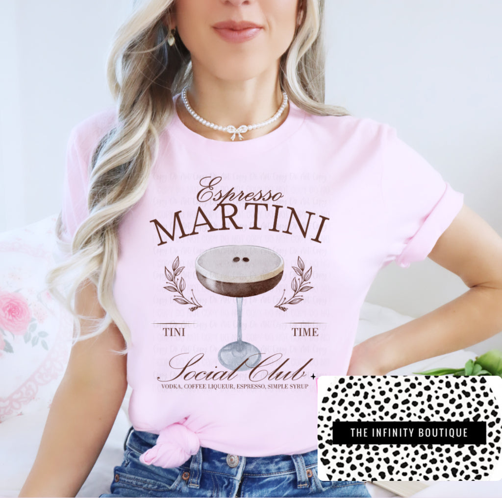 Espresso Martini Pink Unisex Cotton T-Shirt
