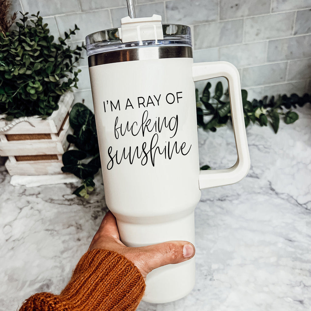 I’m A Ray Of F’N Sunshine 40OZ Insulated Travel Mug