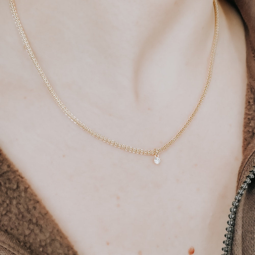 The Reba Rounded Snake Chain Necklace