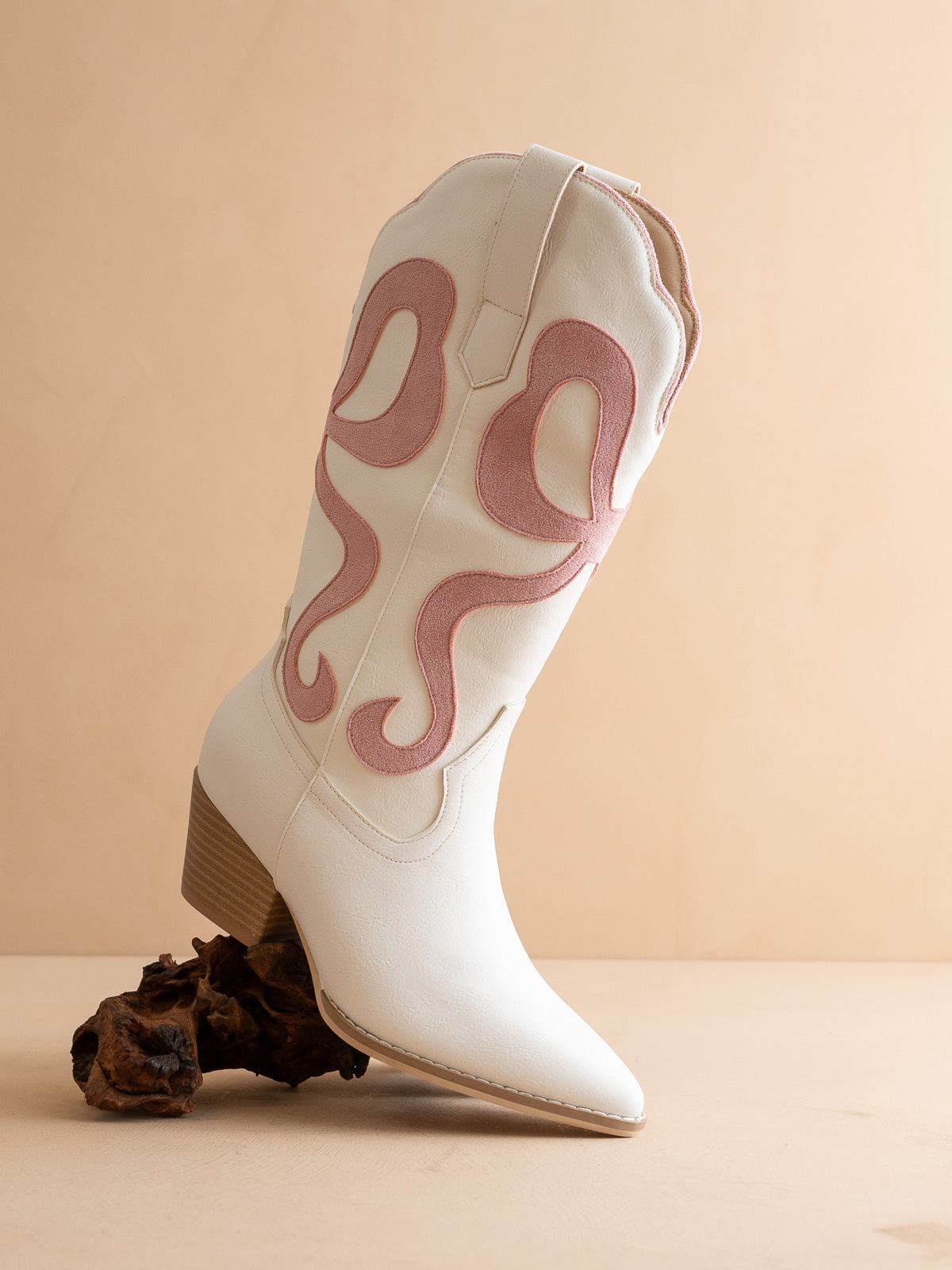 The Bowie Pink Classic Cowgirl Boots