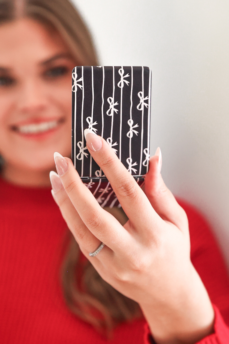 Bows & Stripes Compact Mirror