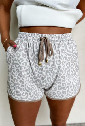 Against The Odds Neutral Leopard Lounge Shorts