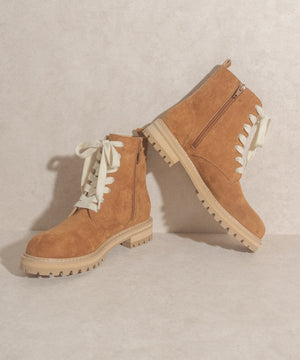 The Amora Camel Military Booties