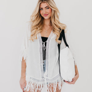 The Ocean City White Kimono