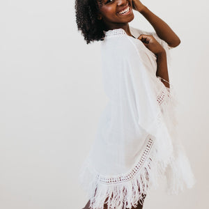 The Ocean City White Kimono