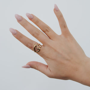 The All For Love Wrap Heart Ring