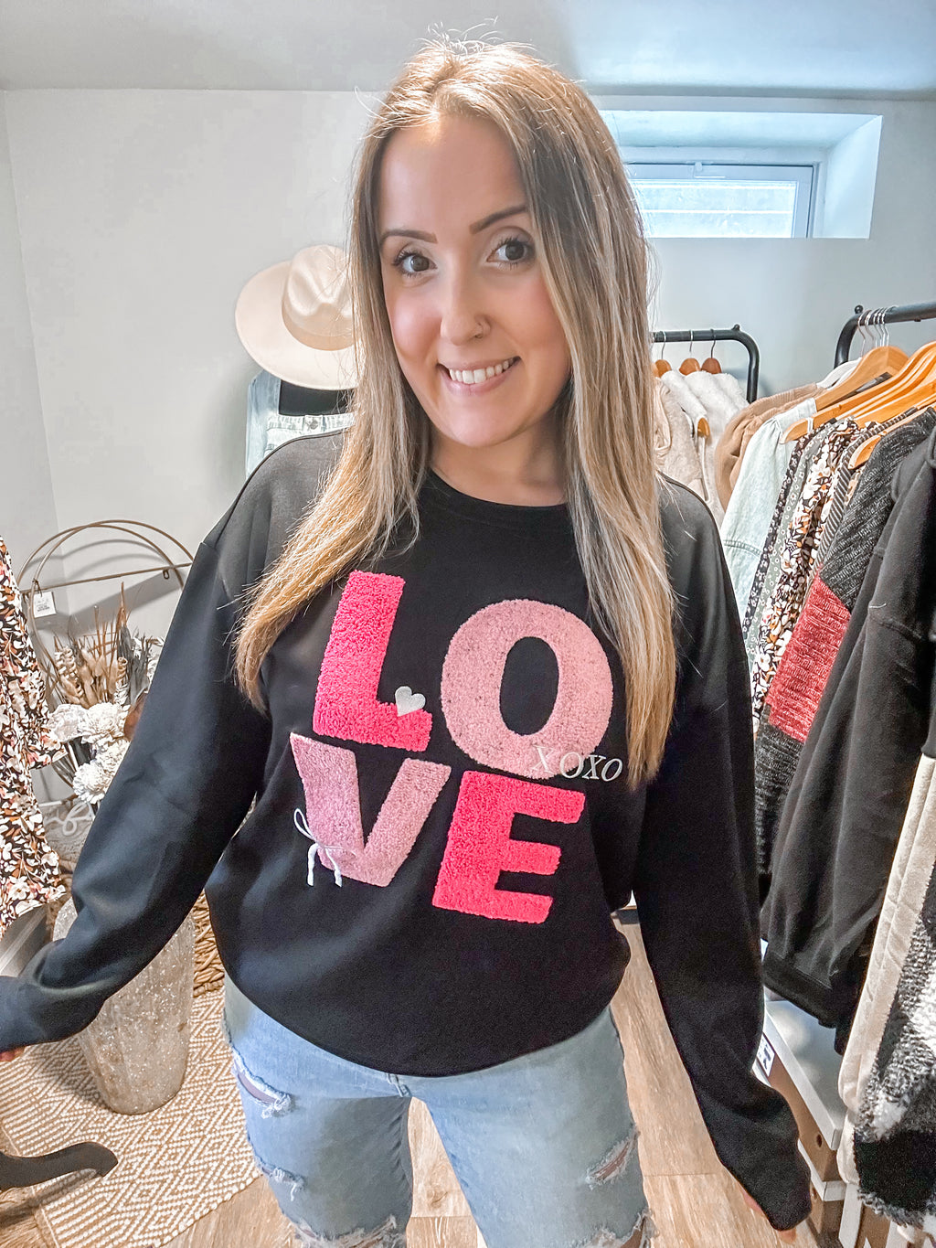 Love Luxe Chenille Pullover Sweatshirt