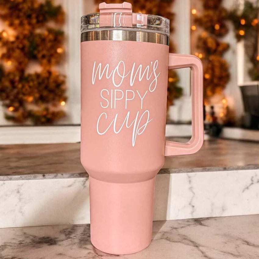 Mom’s Sippy Cup 40OZ Insulated Travel Mug