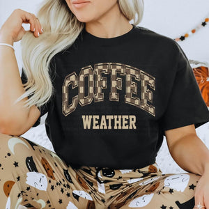 Coffee Weather Black Unisex T Shirt