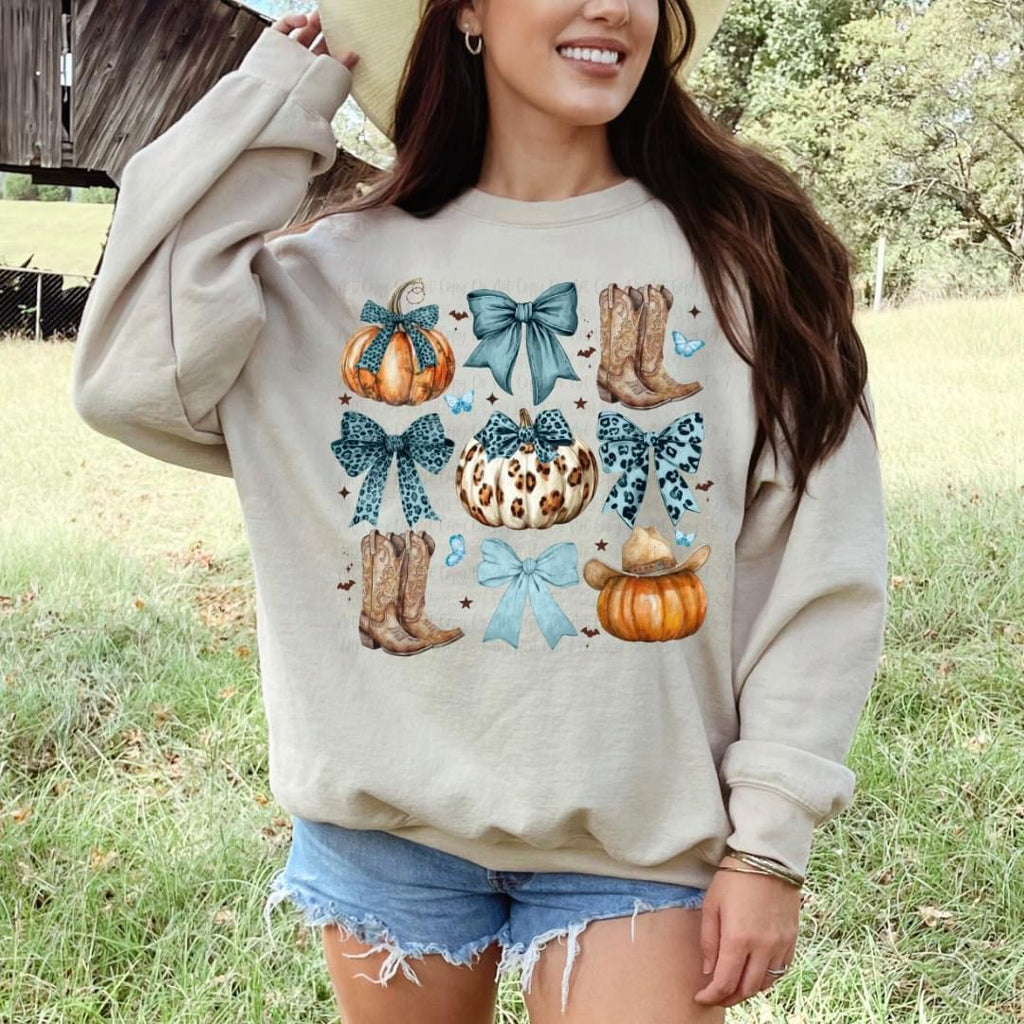 Western Leopard Pumpkins Sand Unisex Sweatshirt