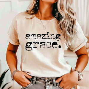 Amazing Grace Tan Unisex T Shirt