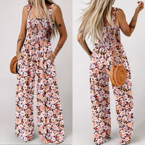 Sweet Summer Floral Smocked Jumpsuit