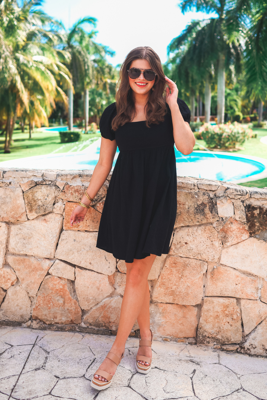 Craving Summer Black Gauze Dress