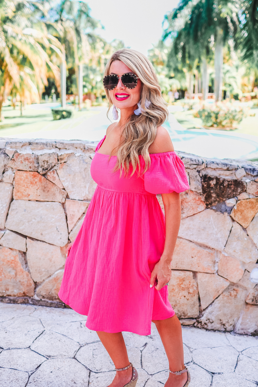 Craving Summer Pink Gauze Dress