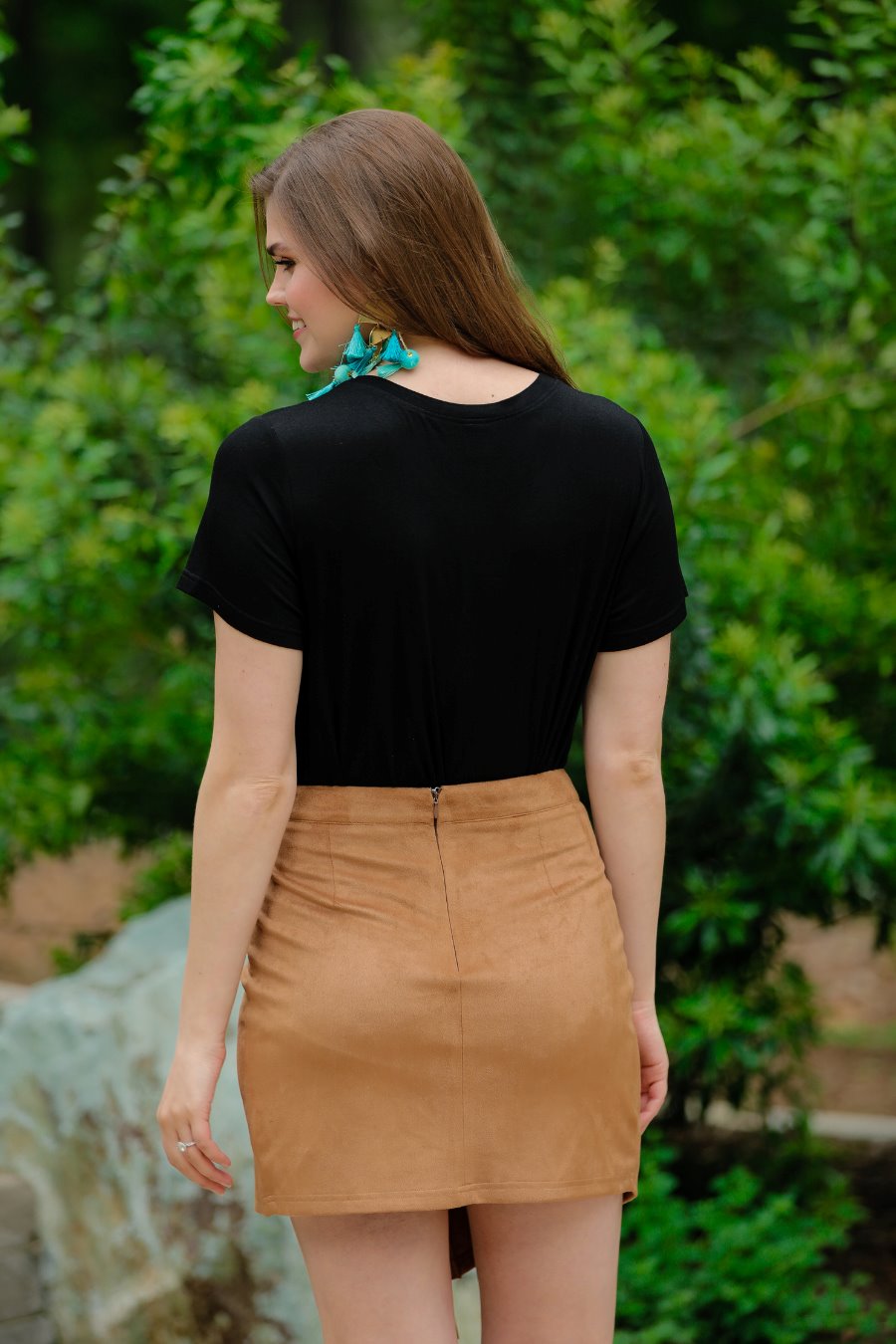 Wynn Suede Skirt