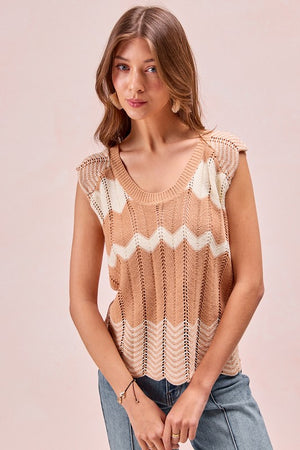 Take Me Home Textured Knit Tank Top
