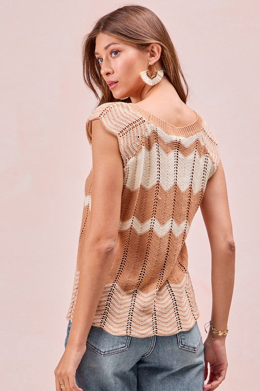 Take Me Home Textured Knit Tank Top
