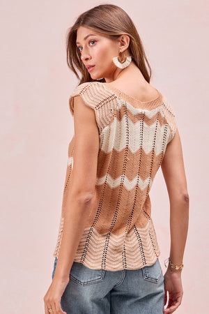 Take Me Home Textured Knit Tank Top