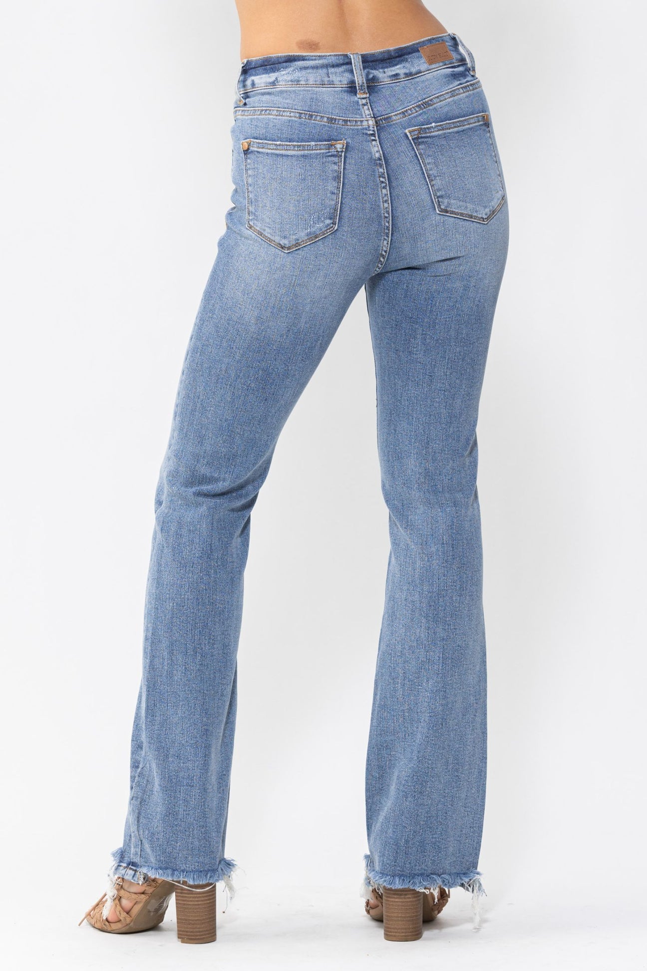 Double Trouble Judy Blue High Rise Bootcut Denim