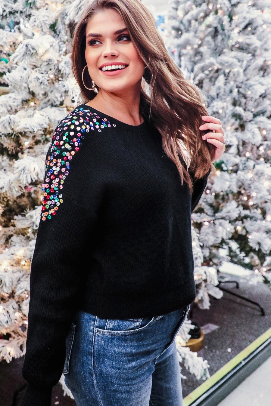 Party Favor Sequin Sweater