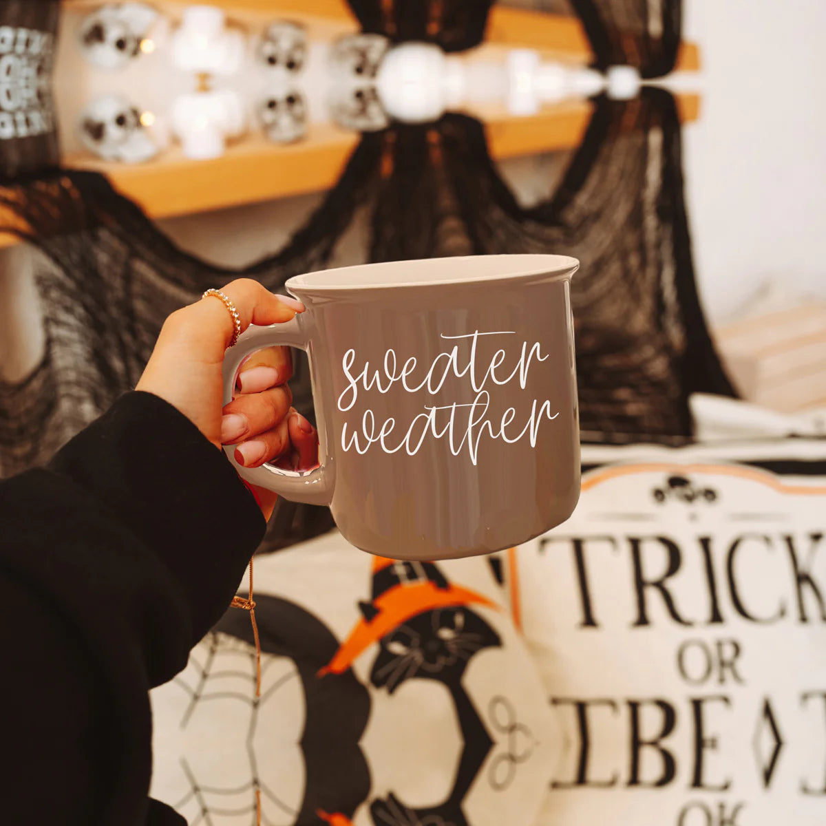 Sweater Weather Brown Coffee Mug