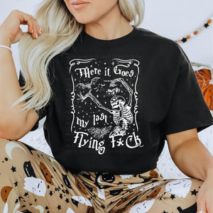 There It Goes Black Cotton T-Shirt