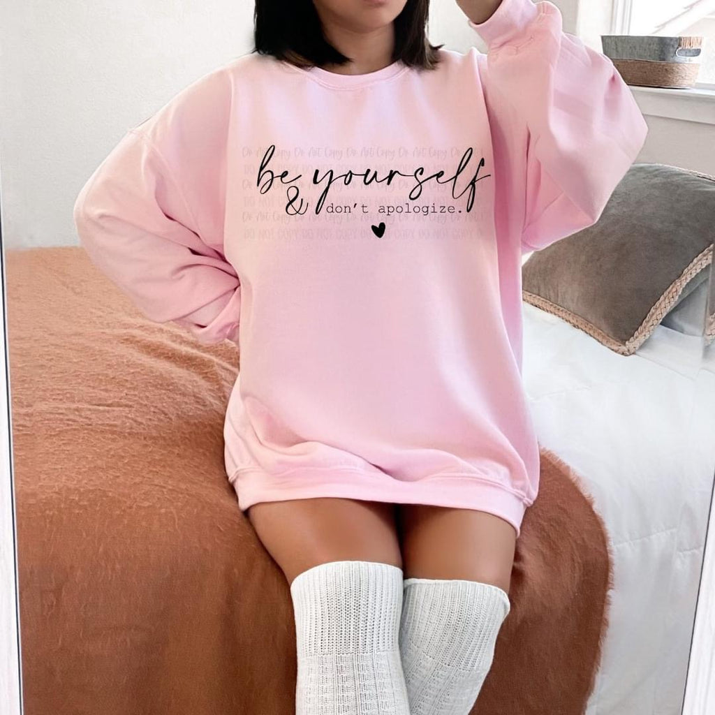 Be Yourself Pink Unisex Sweatshirt