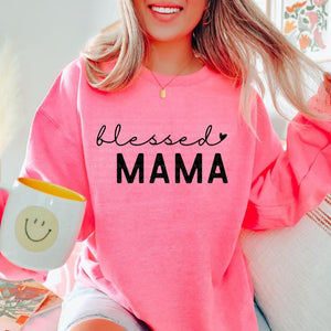 Blessed Mama Pink Unisex Sweatshirt