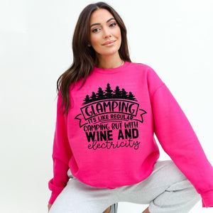 Glamping Pink Unisex Sweatshirt