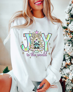 Joy To The World White Unisex Sweatshirt