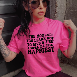 The Moment You Learn Pink Unisex T-Shirt