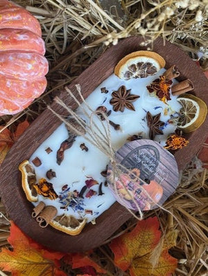Pumpkin Spice 8.5” Dough Candle Bowl