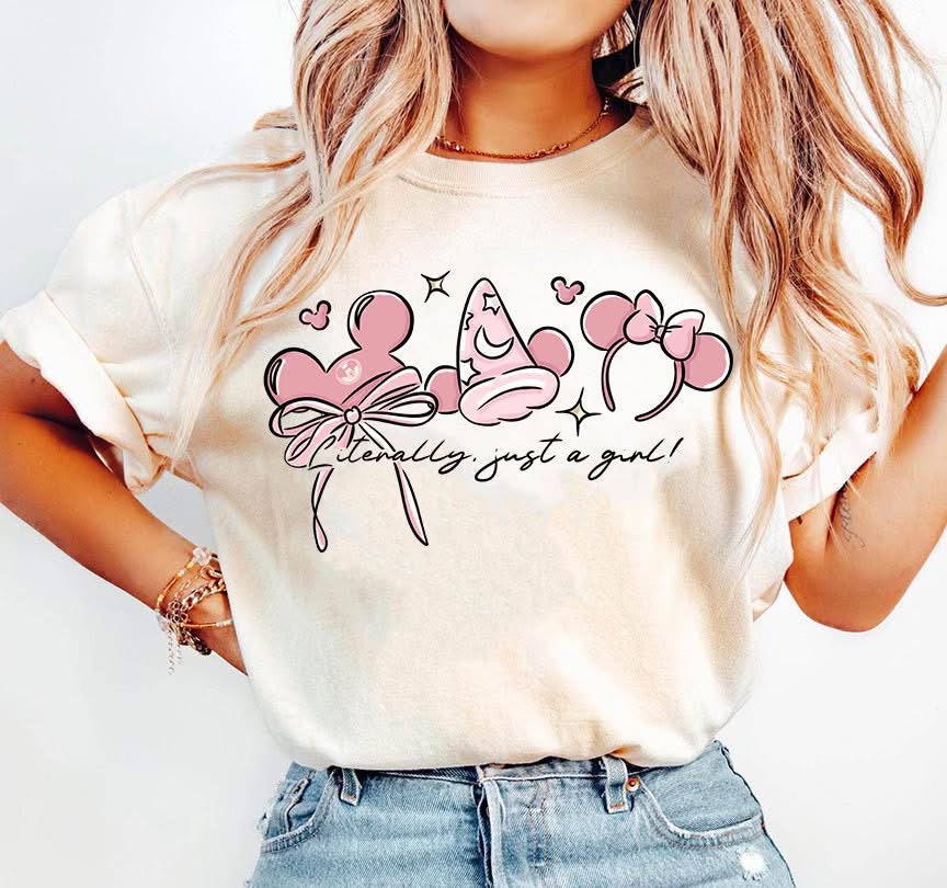 Literally Just A Girl Tan Unisex Cotton T-Shirt