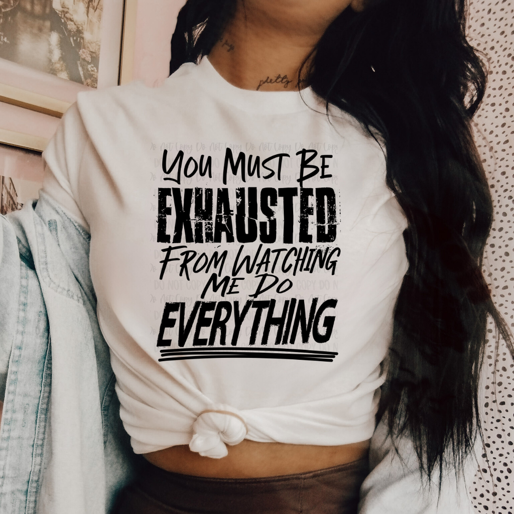 You Must Be Exhausted Tan Unisex T-Shirt