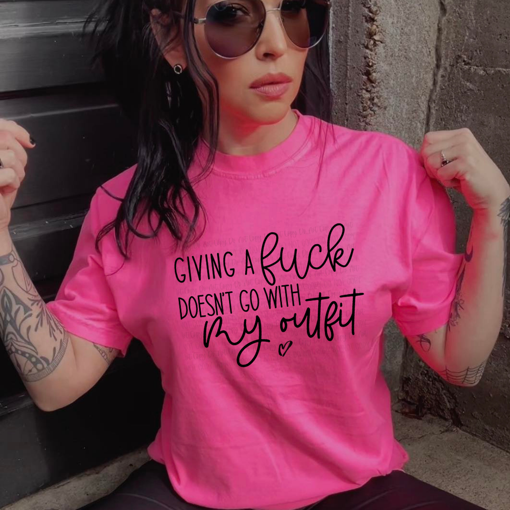 Doesn’t Go With My Outfit Pink Unisex T-Shirt