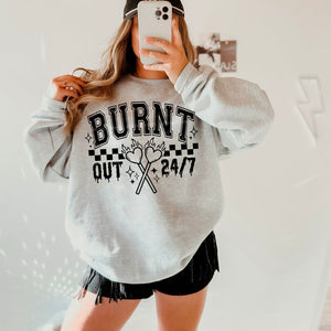 Burnt Out Ash Gray Unisex Sweatshirt