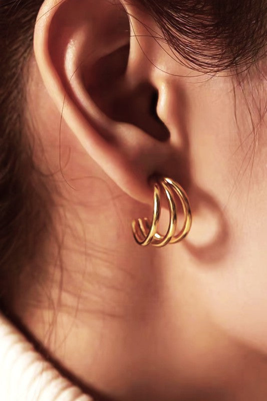 The Leighton Stainless Steel Earring Hoops