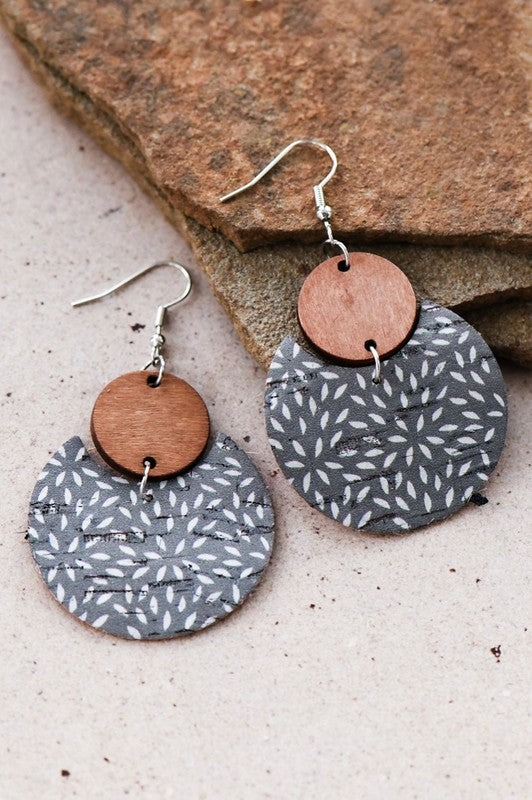 The Ava Wooden Drop Earrings
