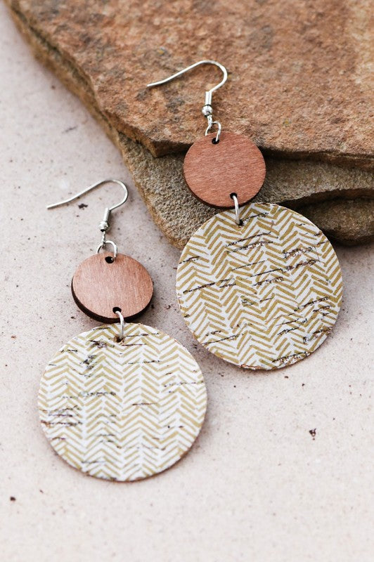 The Carson Wooden Drop Earrings