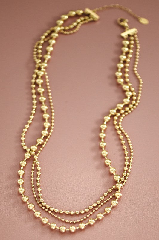 The Heather Gold Layered Chain Necklace