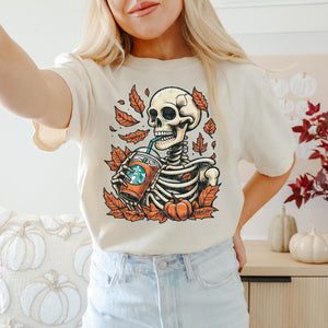 Fall Skelly Tan Unisex T-Shirt