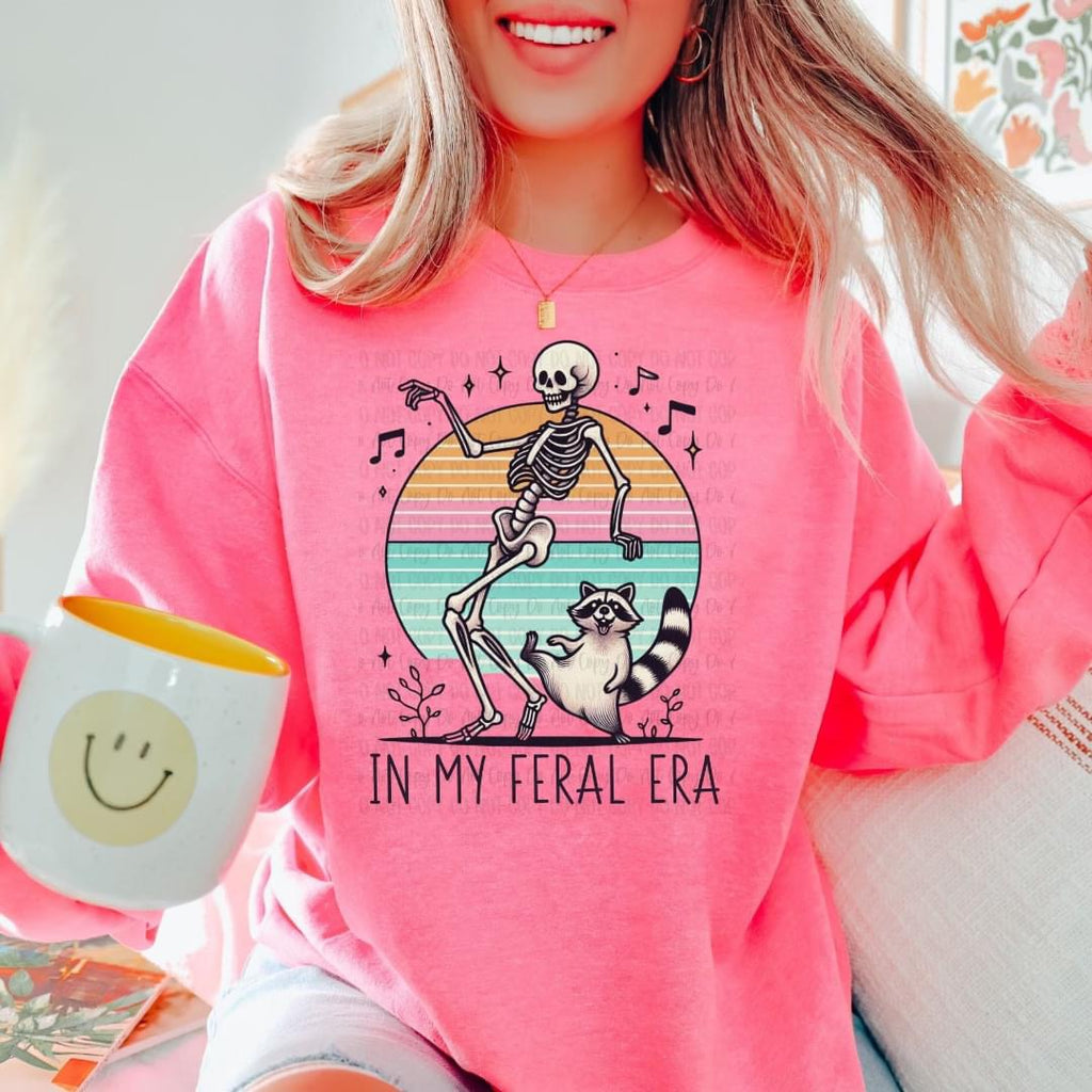 In My Feral Era Pink Unisex Sweatshirt