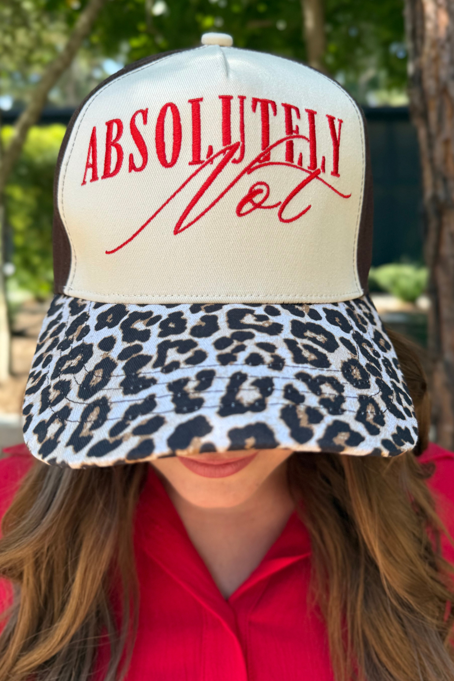 Absolutely Not Leopard Baseball Hat