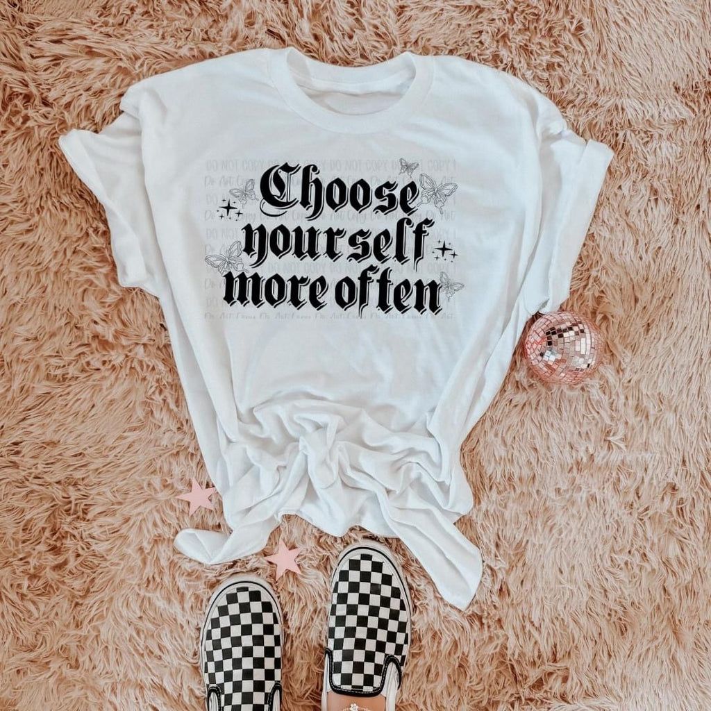 Choose Yourself White Unisex T-Shirt